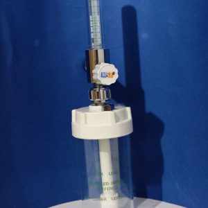 Wallmounted oxygen flow meter